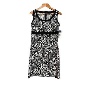 ‎NWT! Chap black and white patterned sleeveless dress